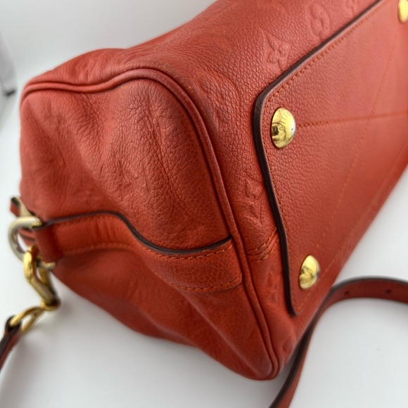 Authentic Louis Vuitton Speedy 25 Bandouliere Empriente Orange - Picture 5 of 9